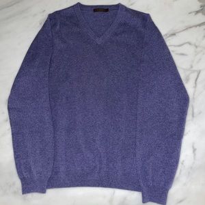 J. Hilburn Men’s Cashmere V-neck Sweater size L